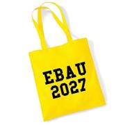 Huuraa sac en coton EBAU 2028 Sac cadeau en tissu jaune 10 litres en coton EBAU 2028 souvenir