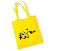 Huuraa sac en coton Hitra Sac cadeau en tissu jaune 10 litres en coton Hitra souvenir