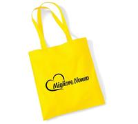 Huuraa sac en coton Migliore Nonno Sac cadeau en tissu jaune 10 litres en coton Migliore Nonno souvenir