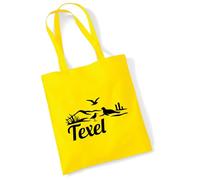 Huuraa sac en coton Texel Sac cadeau en tissu jaune 10 litres en coton Texel souvenir