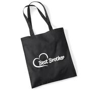 Huuraa sac en jute Best Brother Sac cadeau noir en coton 10 litres Best Brother Présent
