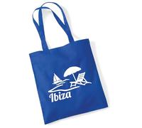 Huuraa sacs de courses Ibiza Sac fourre-tout cadeau Bright Royal 10 litres en coton Ibiza souvenirs