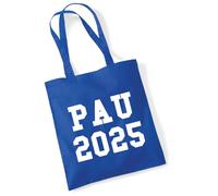 Huuraa sacs de courses PAU 2026 Sac fourre-tout cadeau Bright Royal 10 litres en coton PAU 2026 souvenirs