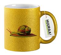 Huuraa tasse à café Escargot Tasse à café cadeau dorée 330 ml Escargot cadeau