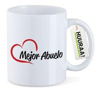 Huuraa tasse à café Mejor Abuelo Mug Cadeau Blanc 330ml Mejor Abuelo Présent