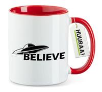 Huuraa tasse à café OVNI Tasse à thé cadeau rouge 330 ml OVNI Présent