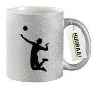 Huuraa tasse à café Volley-ball Mug Cadeau Argent 330ml Volley-ball Présent