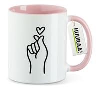 Huuraa tasse de bureau K-Pop Mug Motif Cadeau Rose 330ml K-Pop souvenir