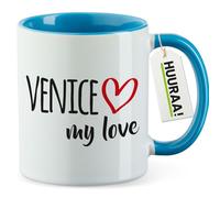 Huuraa tasse Venice my love Mug Cadeau Bleu 330ml Venice my love cadeau
