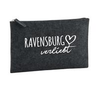 Huuraa trousse de toilette Ravensburg verliebt Trousse de toilette cadeau en feutre anthracite 1 litre Ravensburg verliebt Présent