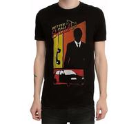 HUUXUXQ Better Call Saul! Panels T-Shirt Black Manches Courtes(Large)
