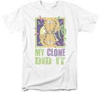 HUUXUXQ Comic Cat My Clone Did IT Licensed Adult T-Shirt Manches Courtes(Large)