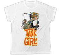 HUUXUXQ Cool Funny Tank Girl Smoking Movie Poster Cool Tshirt Poster Birthday Present Unisex Mens Tshirt Manches Courtes(XX-Large)
