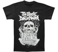HUUXUXQ Cotton Round Neck Casual Print Short Sleeve Black Dahlia Murder Men's Into The Everblack T-Shirt Manches Courtes(Medium)
