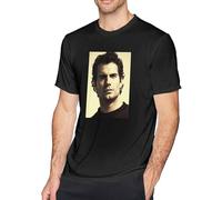 HUUXUXQ Henry Cavill Men's Short-Sleeve Cool Novelty Design Graphic T-Shirts Manches Courtes(XX-Large)