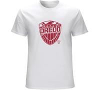 HUUXUXQ Jud Dredd Bad Regular Fit Mens Women T Shirt 100% Cotton Manches Courtes(3X-Large)