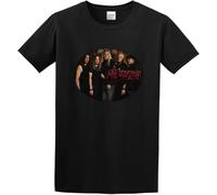 HUUXUXQ Man's T-Shirt Saxon S-3XL Black XS Manches Courtes(Large)