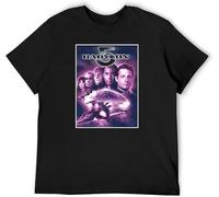 HUUXUXQ Men's Cotton Shirt Babylon 5 1990S Sci FI TV Series Hand Wash Recommended Manches Courtes(Medium)