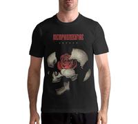 HUUXUXQ Mens Memphis May Fire Broken Loose Light Short Sleeve T-Shirt Manches Courtes(XX-Large)