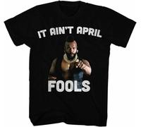 HUUXUXQ Mr. T It Ain't April Fool T Shirt Manches Courtes(Large)