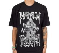 HUUXUXQ Napalm Death Men's Reaper T Shirt Black Manches Courtes(X-Large)