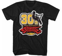 HUUXUXQ Street Fighter 30Th Adult T Shirt Manches Courtes(Large)