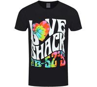 HUUXUXQ The B 52S T Shirt Love Shack Band Logo Mens Black Manches Courtes(3X-Large)