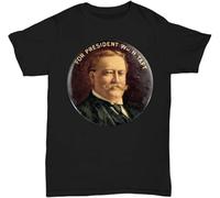 HUUXUXQ Vintage William H TAFT Presidential Campaign Button Manches Courtes(Medium)