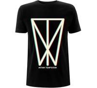 HUUXUXQ Within Temptation Glitch Icon Officile T-Shirt voor mannen Colour42 Manches Courtes(XX-Large)