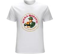 HUUXUXQ wogmade Men's Keche Fantstore Birra Moretti Italian Beer Alcohol Drink T Shirt Black White Manches Courtes(3X-Large)