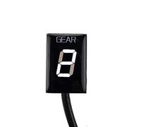 HUVNEXA 1-6 indicateur de Vitesse Lumineux Compteur d'affichage de Vitesse, for CB250F 2015 CB300F CB 300F 2015 2016 2017 2018 Indicateur de Rapport de Moto(Black White)
