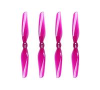 HUVNEXA 16 pièces/8 paires T4030 4 pouces hélice à 2 pales compatible 1404 moteur FPV Racing Drone Kit Pales d'hélice de drone de remplacement(Crystal purple)