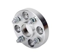 HUVNEXA 2 4 pièces 15 20 25 30mm PCD 4x100 CB 56.1mm adaptateur d'entretoise de roue, for JAZZ, Grace Brio N-BOX N-ONE N-WGN, for BMW, for MINI Cale d'espacement de roue de voiture(2PCS 15mm Silver)