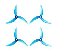 HUVNEXA 2 paires d'hélices PC Freestyle à 3 pales 4,8 x, for drones RC FPV Racing 5 pouces Hélice de drone(2Pairs Blue)