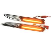HUVNEXA 2 X feu de position latéral ambre dynamique fumé clignotant, pour Ford Mondeo, pour Mk4 Hatchback, pour berline, pour Estate Turnier Feu de position latéral d'aile(Schwarz)
