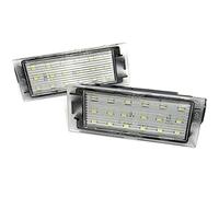 HUVNEXA 2X LED Éclairage de Plaque d'immatriculation Blanc Canbus, for Movano B Vivaro X82 NV300 NV400 Talento MB Citan 415, fortwo, forfour 453 Éclairage de Plaque d'immatriculation
