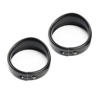 HUVNEXA 4.5" Motorcycle Headlight Trim Ring Passing Lights Fog Light | for Bezel Visor 7inch Head Light Trim Ring Cover for Harley Touring FLD