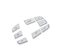 HUVNEXA 7 pièces LHD couvercle de bouton volant garniture, for BMW, série 1 2 3 4 5 X1 X3 X5 F10 F20 F30 F34 F25 E70 Commutateur de commande au volant de voiture(BLACK B2)