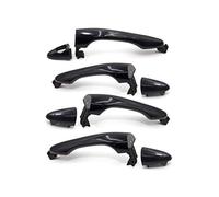 HUVNEXA 826512T000 826522T000 826622T000 836522T000 8 pièces poignée de porte extérieure avant arrière 1 jeu noir, for Kia, Optima 2011 2012 2013 2014 2015 Couvre-poignée de porte de voiture