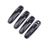 HUVNEXA ABS 4set/8pcs Couverture de poignée de porte de voiture en fibre de carbone, for Jeep, Grand Cherokee WJ, for Smart, KH & PSG KH 1999 2000-2002 2003 2004 Couvre-poignée de porte de voiture
