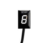 HUVNEXA Accessoires de Moto Compteur d'affichage de Vitesse 1-6 Indicateur de Vitesse, for VFR 800 VFR800 1998 1999 2000 2001 2002 2003 2004 2005 Indicateur de Rapport de Moto(Black White)