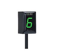 HUVNEXA Accessoires de Moto, for KLE650 KLE 650 2006 2007 2008 2009 LUMIÈRE 1-6 Indicateur d'affichage de Vitesse Compteur d'instrument de Vitesse Indicateur de Rapport de Moto(Black Green)