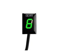 HUVNEXA Accessoires spéciaux de Moto 1-6 indicateur de Vitesse Compteur d'affichage de Vitesse Plug and Play, for 400R 400 R 2013-2016 Indicateur de Rapport de Moto(Black Green)
