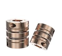 HUVNEXA Accouplement flexible à double disque for arbre D26l35 4 14 mm, en aluminium de haute précision Coupleurs à ressort(4x8)