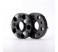 HUVNEXA Adaptateur d'entretoise de roue PCD 5x108 CB 67.1mm, 2 pièces, for Maserati, 3200GT Coupé Ghibli, for VOLVO, XC90, for Ferrari, F430 Cale d'espacement de roue de voiture(Black spacer 25mm)