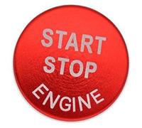 HUVNEXA Anneaux de bouton d'arrêt démarrage moteur voiture, couvercles intérieurs, boîtier sans trous, for NISSAN, for Qashqai, for Infiniti Garniture du bouton de démarrage/arrêt du moteur de voiture