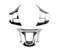 HUVNEXA Autocollant de décoration de Volant de Voiture en Chrome, for Peugeot, 208 GTI 2008 308 2014-2017, Accessoires Autocollant pour Volant de Voiture(Glossy 3 pcs)