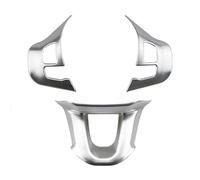 HUVNEXA Autocollant de décoration de Volant de Voiture en Chrome, for Peugeot, 208 GTI 2008 308 2014-2017, Accessoires Autocollant pour Volant de Voiture(Matte 3 pcs)