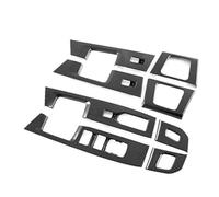 HUVNEXA Autocollant de panneau d'accoudoir porte couvercle commutateur garniture bouton levage vitre fenêtre, for Ford, for F-150 2021 2022 2023 Superposition de cadre de levier de vitesse de véhicule