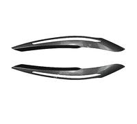 HUVNEXA Autocollants 3D ABS Noir Brillant/Aspect Carbone, for BMW F20 F21, Sourcils de Phare maléfique, série 1 118i 120d 120i M135i pré-lci Autocollant pour Phare de Voiture(Carbon Look B)